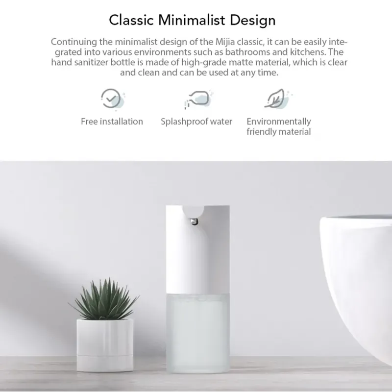 مایع ریز اتوماتیک فوم ساز شیائومی Mijia مدل Xiaomi Mijia MJXSJ03XW حجم 320ML به همراه مخزن فوم image gallery