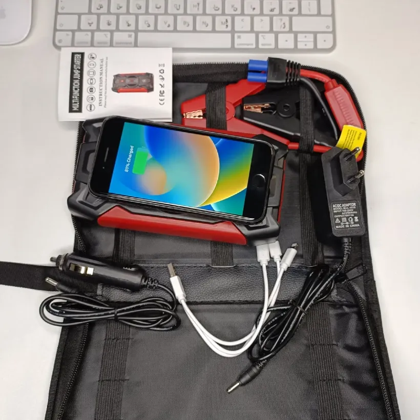 جامپ استارتر و شارژر بی‌سیم اضطراری مدل Zuix 600A با ظرفیت 12000mAh image gallery
