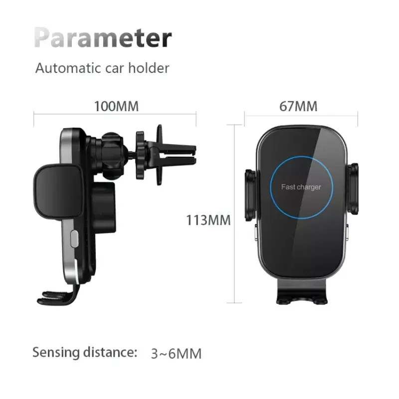پایه نگهدارنده و شارژر بی‌سیم موبایل مدل Smart به همراه شارژر فندکی image gallery