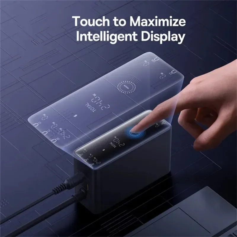 هاب شارژر 5 پورت بیسوس مدل Baseus P10163901113 Simultaneous Charging CCGAN240CE توان 240 وات image gallery