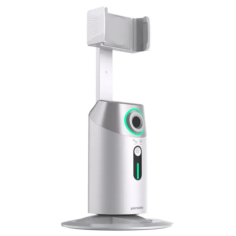 گیمبال و استبلایزر موبایل پرودو مدل  360 Rotating AI Tracking Mount PD-GAIFTGR با تشخیص حرکت image gallery