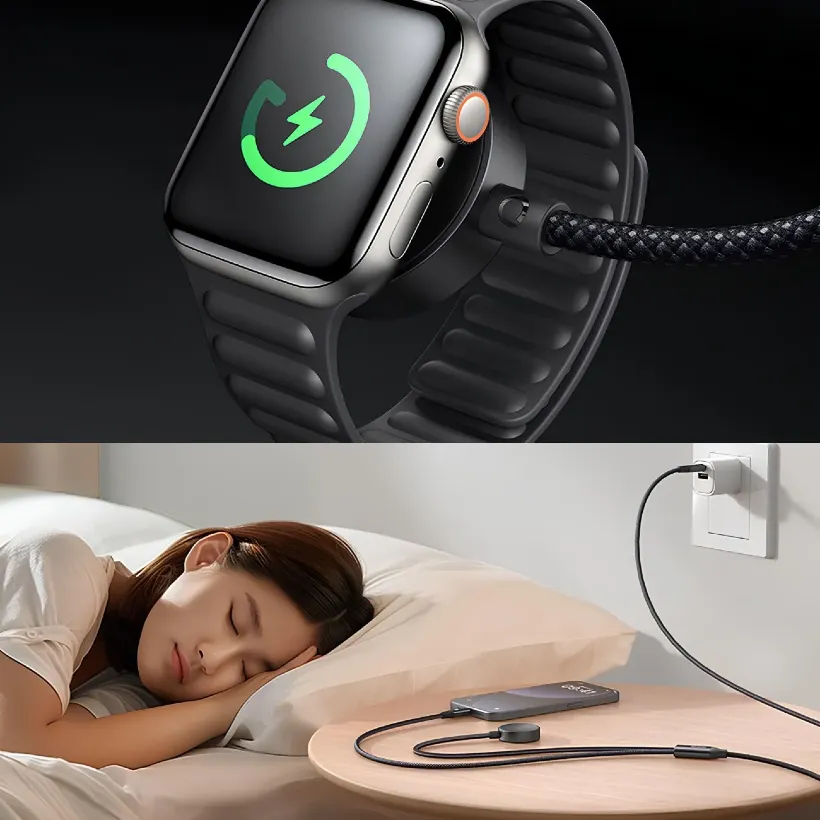 کابل Type-C به Type-C و شارژر اپل واچ مک دودو مدل Mcdodo CA-220 Cable Wireless Charger توان 60 وات image gallery