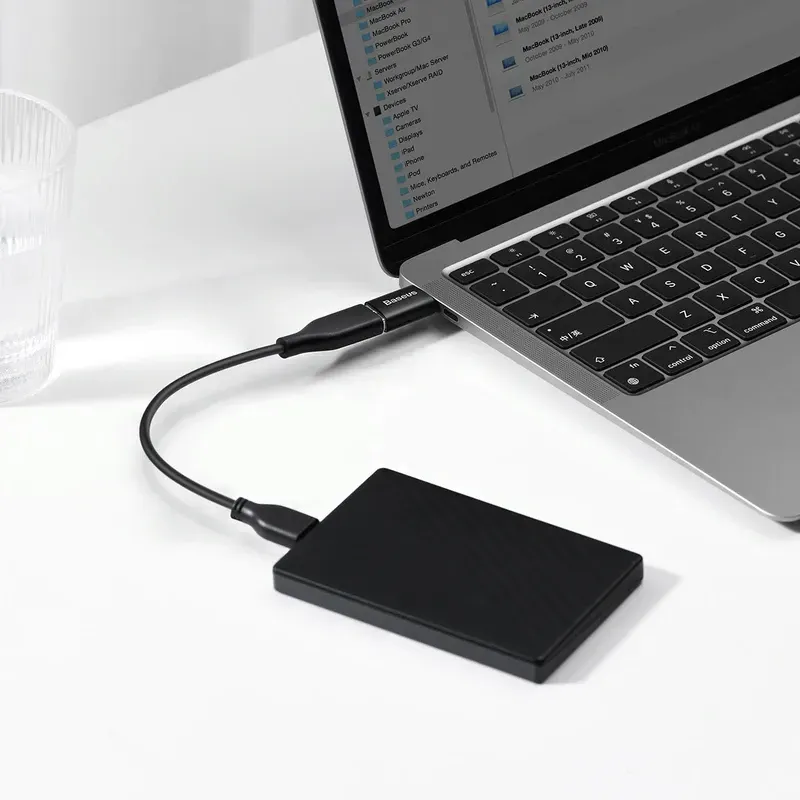 مبدل Type-C to USB-A باسئوس مدل Ingenuity Series Mini OTG-ZJJQ000001 image gallery