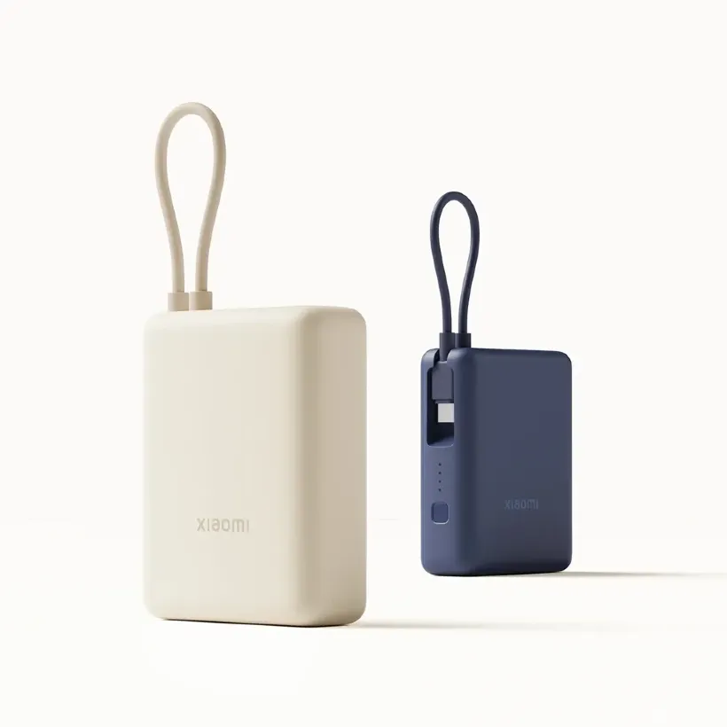 پاوربانک 10000 شیائومی مدل Xiaomi Power Bank PB1033MI توان 33 وات همراه با کابل متصل image gallery