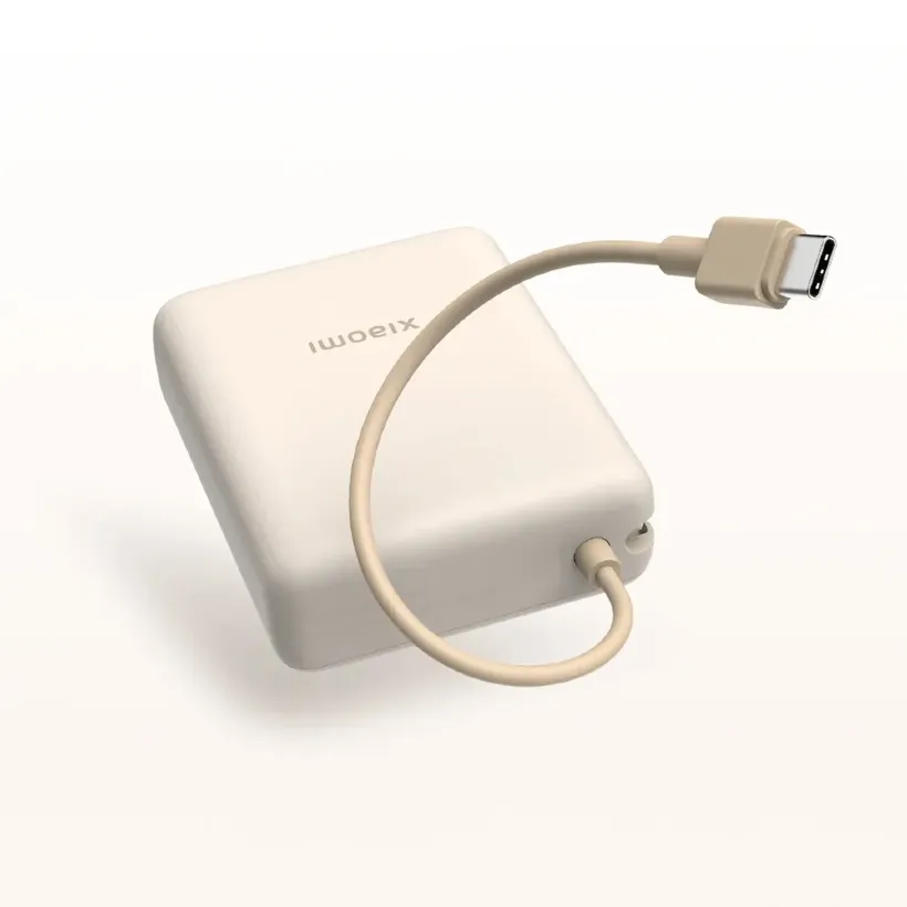 پاوربانک 10000 شیائومی مدل Xiaomi Power Bank PB1033MI توان 33 وات همراه با کابل متصل image gallery