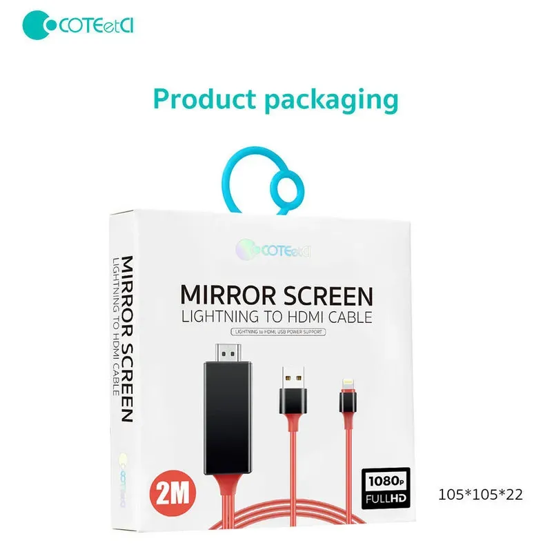 کابل HDMI به لایتنینگ کوتتسی مدل 33021 طول 2 متر image gallery