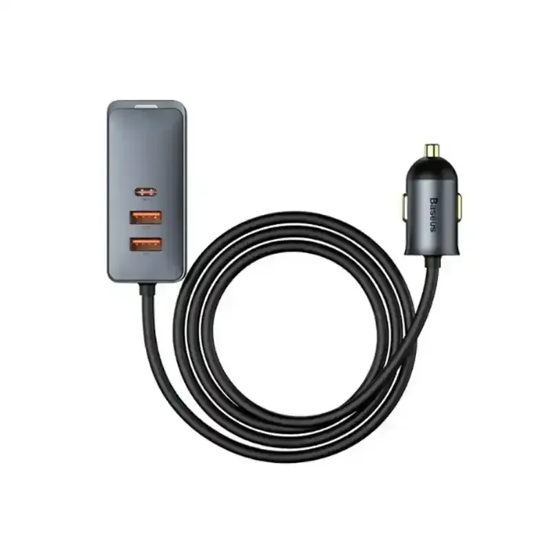 هاب شارژر فندکی باسئوس مدل Together PPS Multi 2U+2C با توان 120 وات image gallery