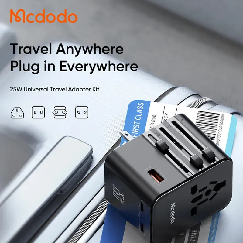 شارژر دیواری و مبدل برق مک دودو مدل Mcdodo CP-326 توان 25 وات همراه با کابل image gallery