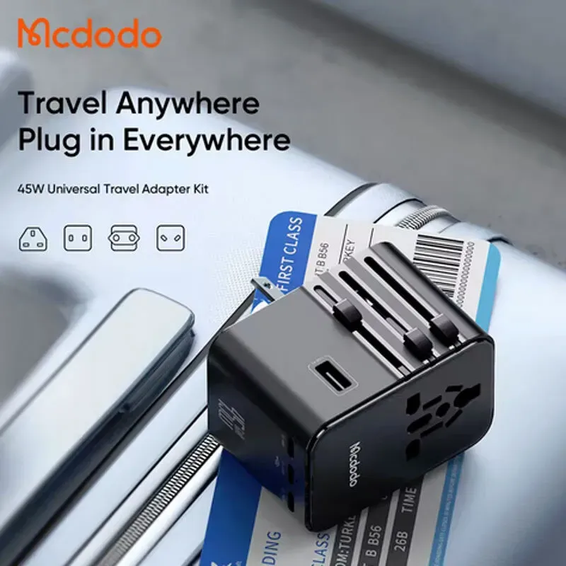 شارژر دیواری و مبدل برق مک دودو مدل Mcdodo CP-327 توان 45 وات همراه با کابل image gallery