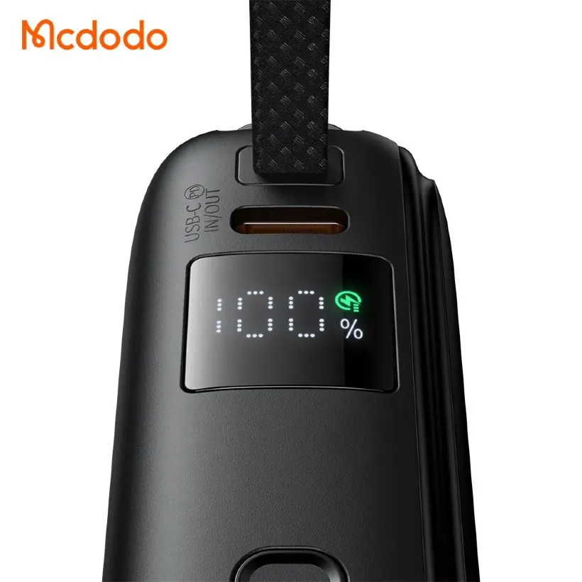 پاوربانک 10000 مک دودو مدل Mcdodo MC-2550 توان 22.5 وات با کابل متصل image gallery