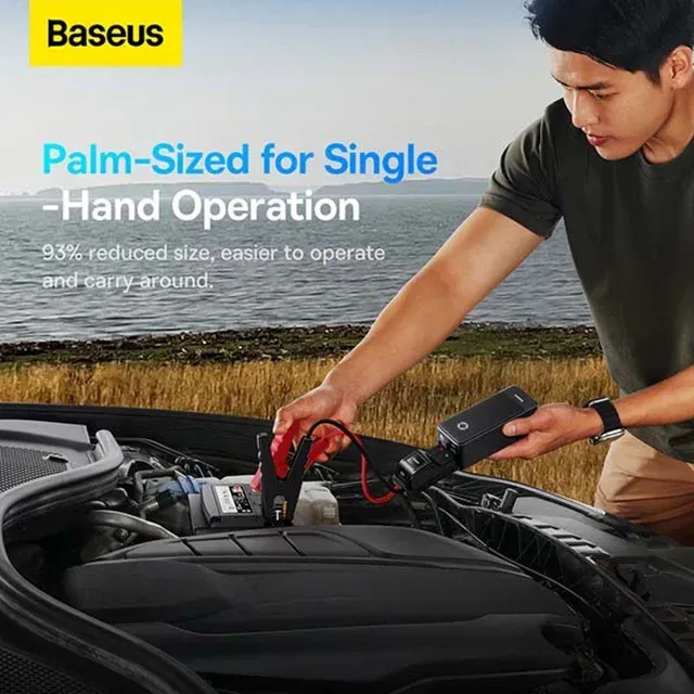 پاوربانک و جامپ استارتر خودرو 6000 میلی آمپر باسئوس مدل Baseus CH006 Super Energy Alpha C00259200121-00 image gallery