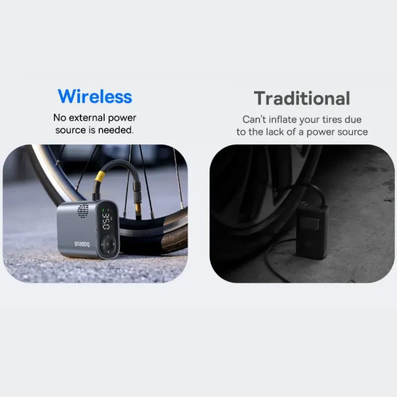 کمپرسور باد دوچرخه و موتور بیسوس مدل Baseus C11169000121 PrimeTrip image gallery