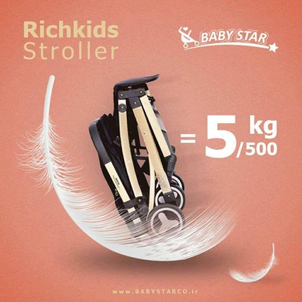 ‫کالسکه مسافرتی بی بی استار مدل‬ ‫baby 4‬ Baby Star (دسته یکطرفه رو به طبیعت-کابین سایز ) image gallery