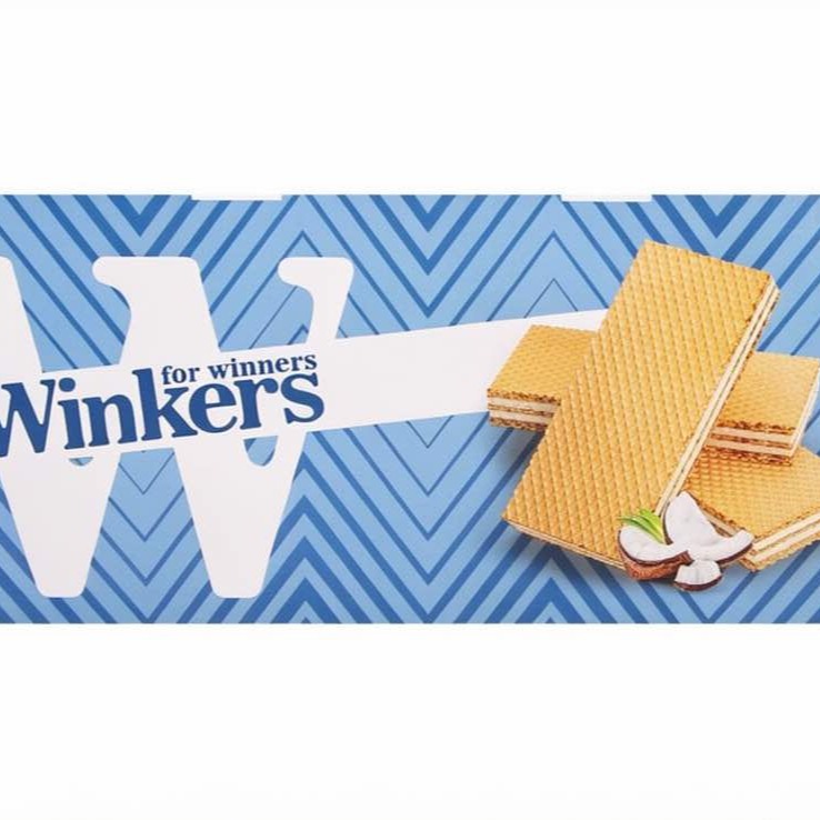 ویفر کاکائویی با کرم نارگیل وینکرز ( Winkers ) وزن 45 گرمی (کارتن 30 بسته‌ای) image gallery
