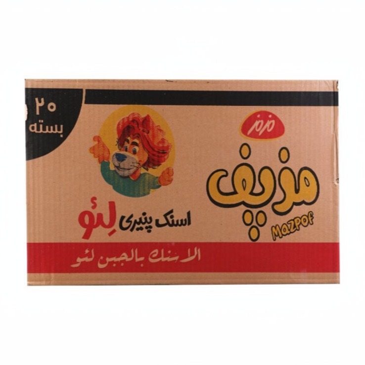 اسنک پنیری مزپف مزمز مدل لئو وزن 90 گرمی (کارتن 20 بسته‌ای) image gallery
