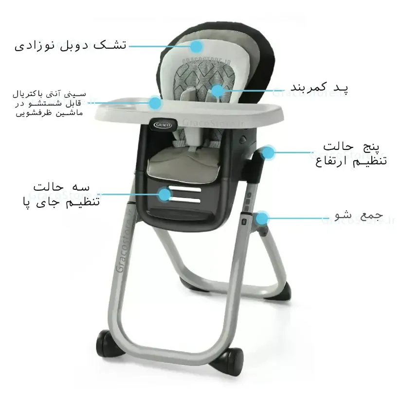 صندلی غذا 6 کاره گراکو مدل Graco DuoDiner DLX image gallery