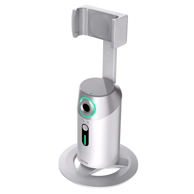 گیمبال و استبلایزر موبایل پرودو مدل  360 Rotating AI Tracking Mount PD-GAIFTGR با تشخیص حرکت