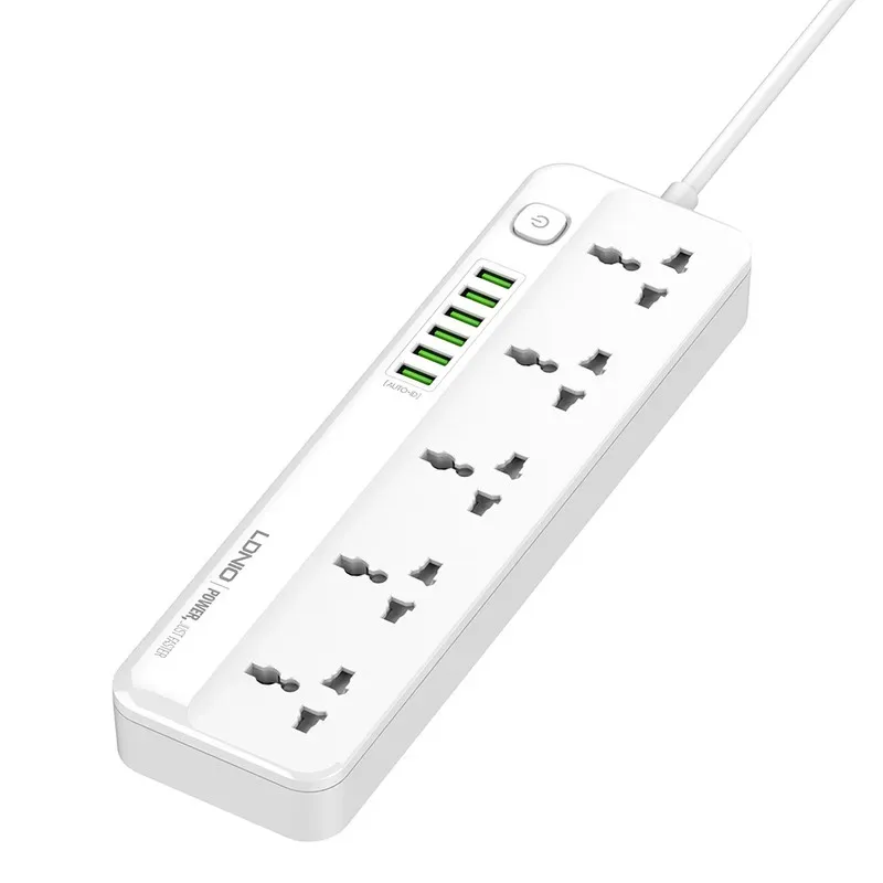 چند راهی برق و شارژر الدینیو مدل  SC5614 دارای 6 پورت USB