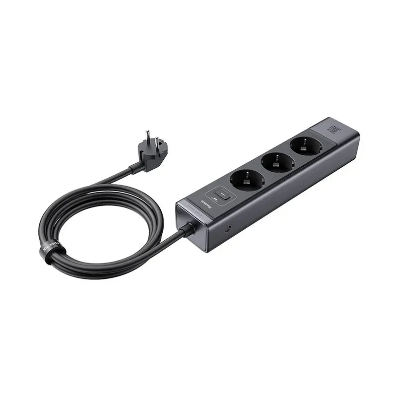 چند راهی برق و شارژر مک دودو مدل CH-062 GaN دارای 3 پورت