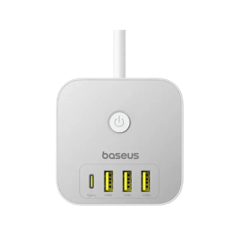 چند راهی و هاب شارژر 7 پورت باسئوس مدل  Baseus E00066401213-00 طول 1.5 متر توان 20 وات