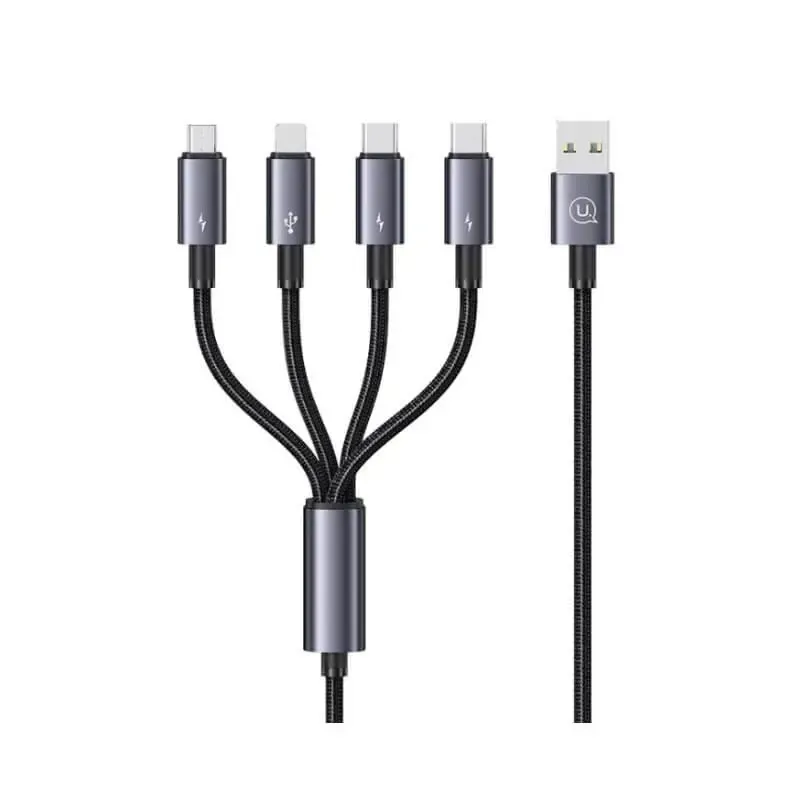 کابل شارژ 4in1 یوسمز مدل Usams US-SJ739 با طول 1.2 متر