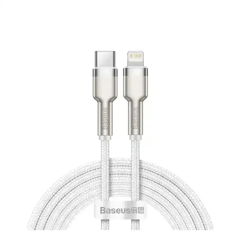 کابل شارژ Type-C to iP باسئوس مدل Baseus Cafule Series Metal با طول 2 متر 20 وات