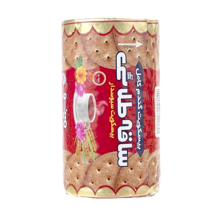 بیسکویت گندم کامل ساقه طلایی مینو وزن 200 گرمی (کارتن 48 بسته‌ای)