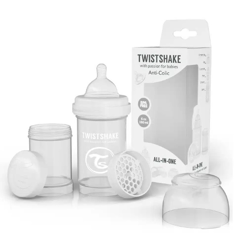 ‫شیشه شیر تویست شیک مدل‬ ‫Twistshake ‫180 میلی لیتر‬ ‫۱ عددی‬