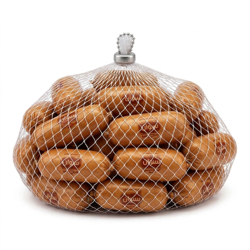 سوان سوسیس کوکتل دودی 70 درصد وزن 500 گرم (بسته بندی توری)
