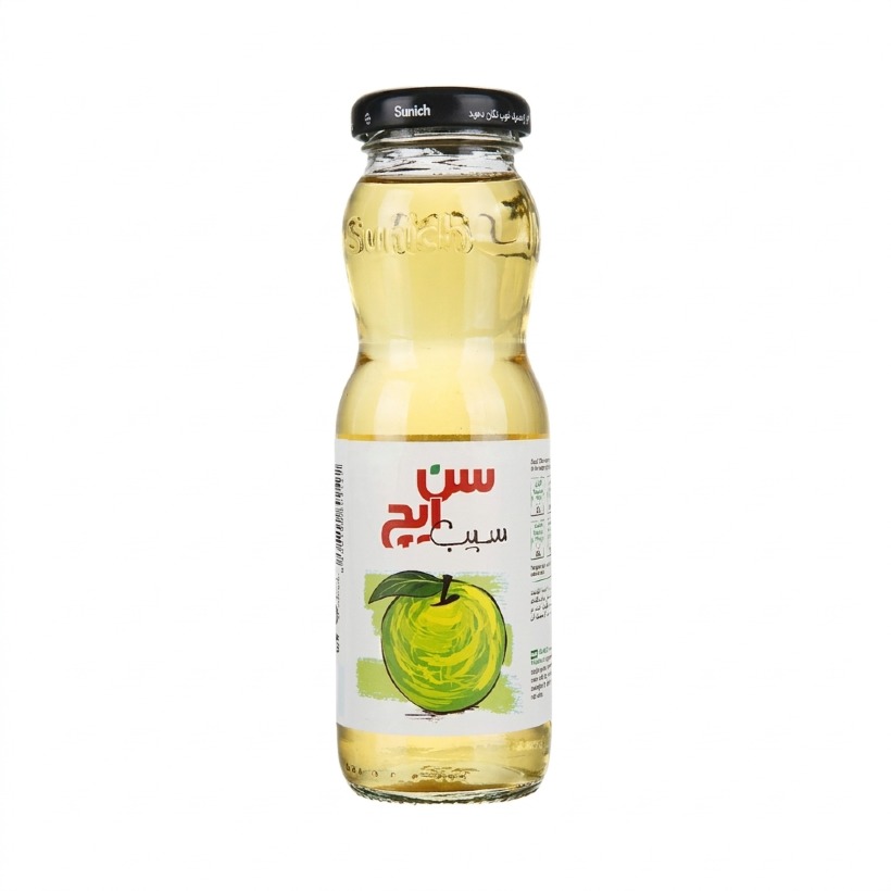 آبمیوه سیب شیشه ای سن ایچ حجم 200 میلی لیتری (بسته 12 عددی)