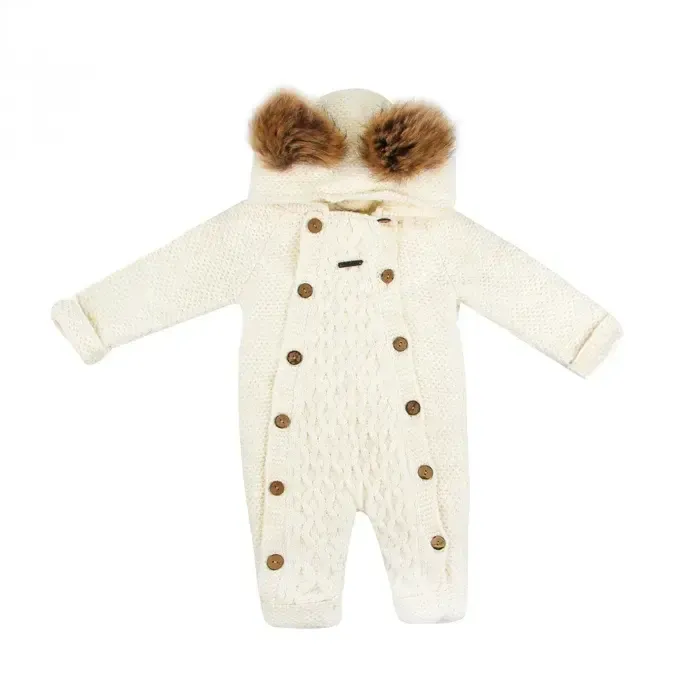 سرهمی بافت کلاهدار بیبی میو مدل Baby Mio 7057