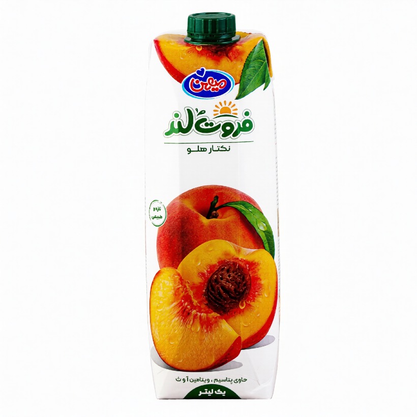 آبمیوه هلو فروت لند میهن حجم 1 لیتری (بسته 10 عددی)