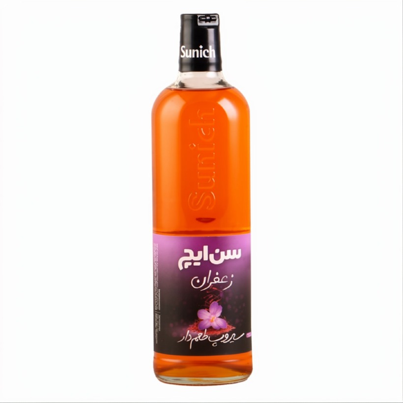 شربت سیروپ زعفران سن ایچ حجم 840 میلی لیتری (کارتن 6 عددی)