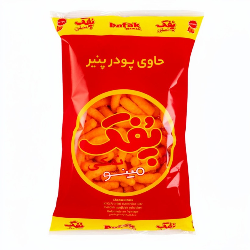 پفک نمکی مینو وزن 170 گرمی (کارتن 12 بسته‌ای)