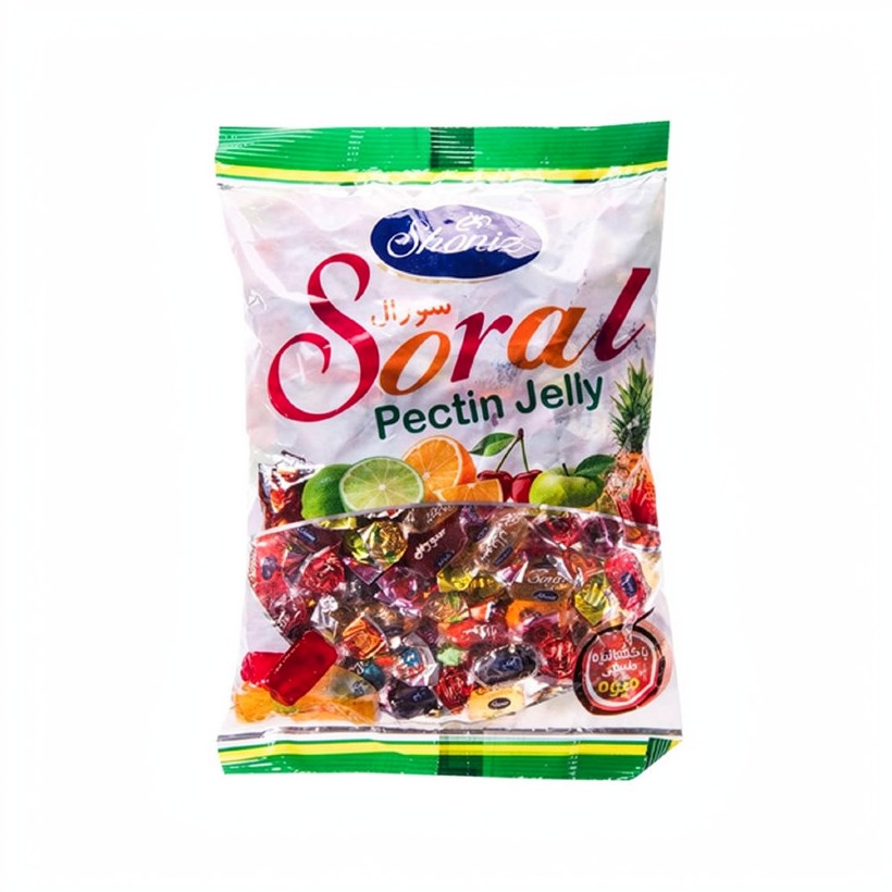 آبنبات ژله ای سورال شونیز وزن 1 کیلوگرمی (کارتن 6 بسته‌ای)