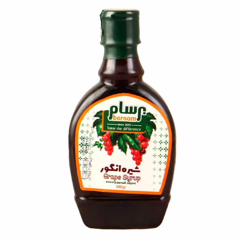شیره انگور پمپی برسام وزن 390 گرمی (کارتن 12 عددی)