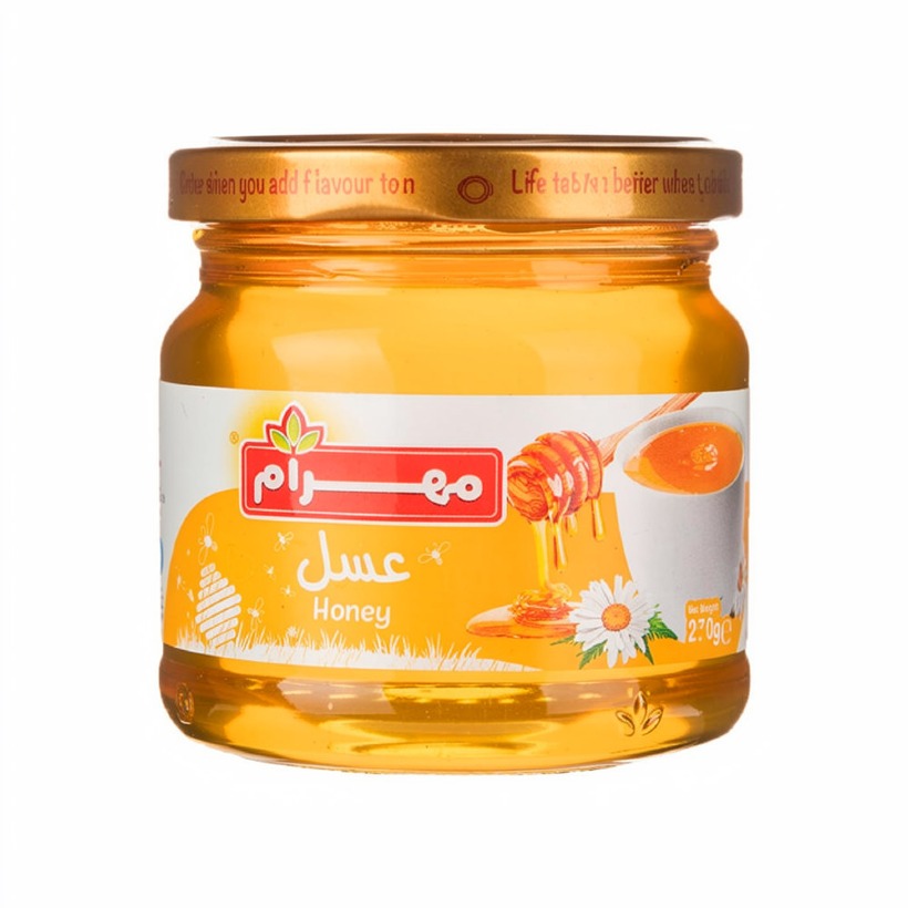 عسل طبیعی مهرام وزن 450 گرمی (بسته 6 عددی)