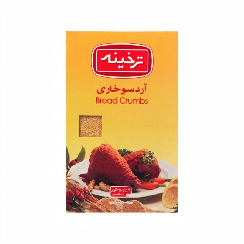 آرد سوخاری ترخینه وزن 350 گرمی (کارتن 12 بسته‌ای)