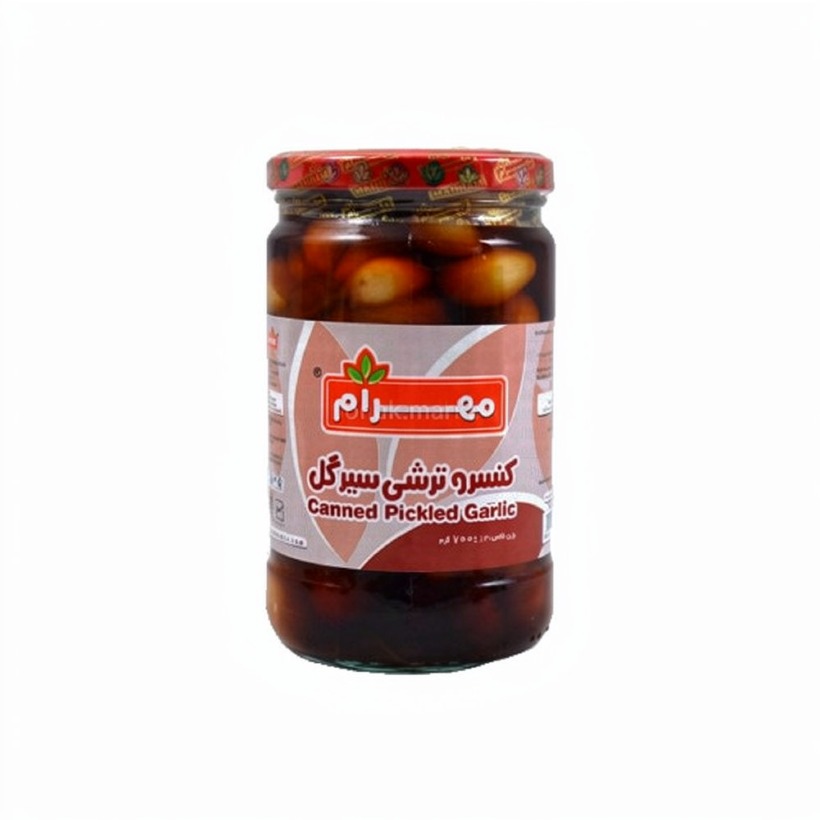 ترشی سیر گل مهرام وزن 700 گرمی (بسته 12 عددی)