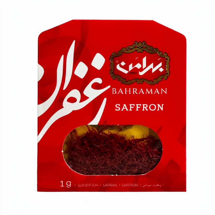 زعفران بهرامن وزن 1 گرمی (بسته 12 عددی)