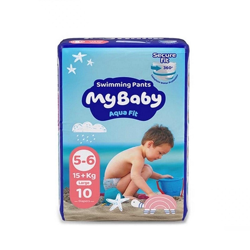 پوشک استخری مخصوص شنا مای بیبی مدل MyBaby Aqua Fit سایز بزرگ بسته 10 عددی