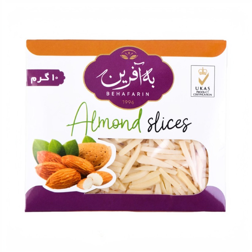 خلال مغز بادام به آفرین وزن 10 گرمی (10 بسته)