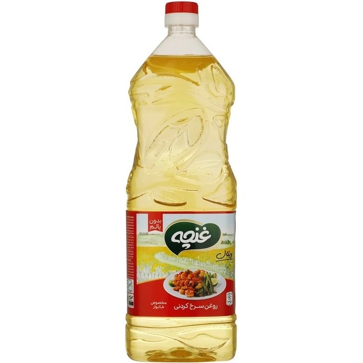 روغن سرخ کردنی غنچه 1350گرم بدون پالم (کارتن ۱۲ عددی)