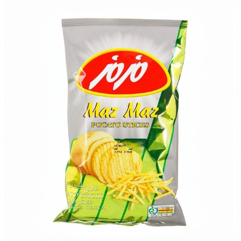 چیپس خلال سیب زمینی نمکی مزمز 900 گرمی (کارتن 6 عددی)