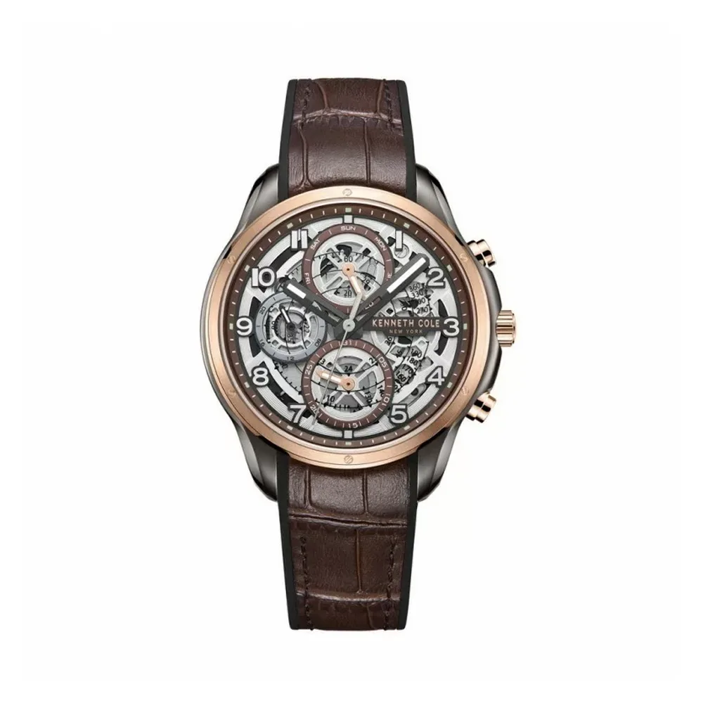 ساعت مردانه چرم کنت کول مدل Kenneth Cole KCWGQ2218902
