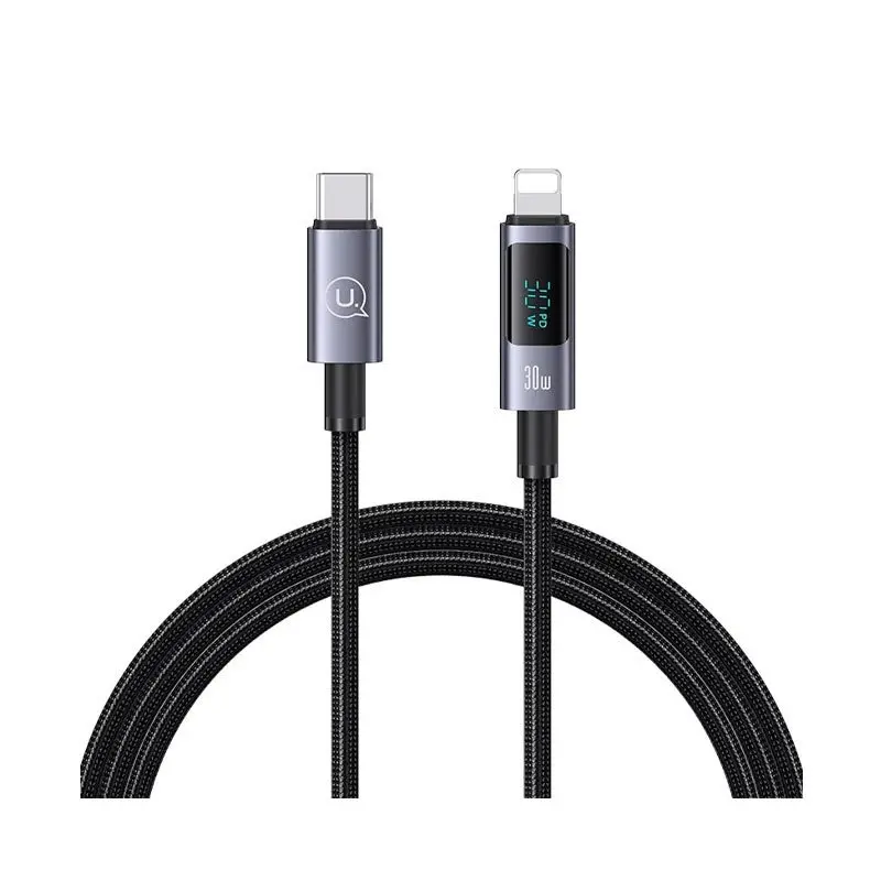 کابل شارژ USB-C to Lightning یوسمز مدل Usems US-SJ672 با طول 1.2 متر توان 30 وات